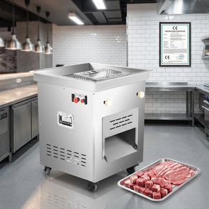 Affettatrice Elettrica Professionale <span class=keywords><strong>in</strong></span> Acciaio Inox per Carne Fresca e Congelata, per Ristoranti e Macellerie, Approvata CE - Product Image 1