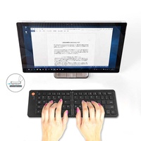 Clavier Pliable Sans Fil Portable pour Voyage, Compatible iPad, Tablette et Smartphone