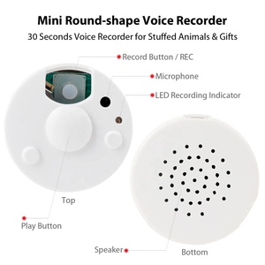 OEM nhà máy pin hoạt động thiết bị âm thanh cho đồ chơi sang trọng <span class=keywords><strong>Mini</strong></span> Recordable tim vòng âm thanh bằng giọng nói âm nhạc chip mô-đun hộp cho búp bê - Product Image 6