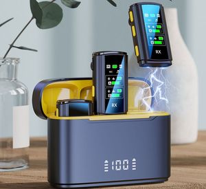 Kablosuz kondenser yaka klip mikrofon kiti gürültü iptal tip-c yıldırım arayüzü şarj durumda Metal malzeme Vlog - Product Image 4