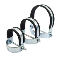 Thickened U-Type Pipe Clamp For Seismic Support Hot Dip Galvanized OMEGA Clamp For Fire Gas Pipeline Fixing