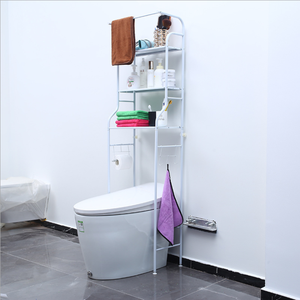 Fourniture de <span class=keywords><strong>support</strong></span> de salle de bain mural <span class=keywords><strong>Machine</strong></span> <span class=keywords><strong>à</strong></span> <span class=keywords><strong>laver</strong></span> <span class=keywords><strong>support</strong></span> de toilette sol toilette <span class=keywords><strong>sèche</strong></span>-cheveux étagère de rangement métal chromage 1 pièces - Product Image 5