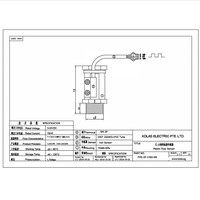 G3/4 \ "6 pulgadas NYLON PA66 Sensor de flujo de turbina Medidor de agua magnético de efecto Hall 1 ~ 60LPM Instalación horizontal Conexión DN20