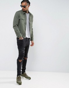 2025 nuevo Xb Algodón ligero suave al tacto cremallera fijación pecho bolsillos funcionales Zip Shacket Chaqueta de algodón para hombres Jaket - Product Image 5