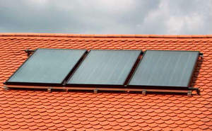 Calentador de agua solar de ahorro de energía de 300L, placa plana dividida presurizada para calefacción doméstica de Villa, carcasa de acero galvanizado - Product Image 3