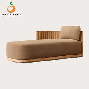 Lit double en teck de haute qualité pour hôtels, villas, jardins, chaise longue d'extérieur avec transats de piscine – Offre spéciale pour balcons et zones piscine - Product Image 5