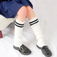 Marque chinoise Lolita Punk jambières cheville plus chaud longues chaussettes genou haute tricoté pied couverture cheville guêtres femmes vêtements d'hiver