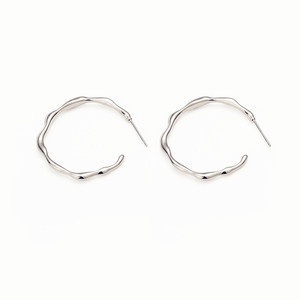 <b>Hoop</b> Earrings For Women Gold Rose Gold <b>Silver</b> Irregular Geometric Design Everyday Wear 925 Sterling <b>Silver</b> Needle Earrings - Product Image 5