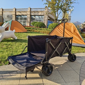 Carrello Pieghevole con Portellone Esteso, Carrello Extra Lungo con Capacità di 200 Libbre e Grandi Ruote per Ogni Terreno - Product Image 3