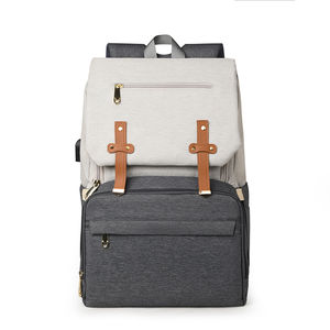 กระเป๋าเป้สะพายหลังสำหรับคุณแม่และเด็กใหม่ความจุขนาดใหญ่ผ้าอ๊อกซ์ฟอร์ดกันน้ำสำหรับเก็บผ้าอ้อม - Product Image 1