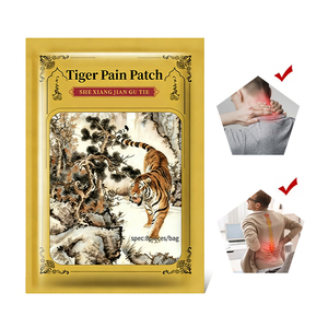 8 unidades/bolsa, Nuevos parches adhesivos médicos Tiger para el dolor, para tensión <span class=keywords><strong>muscular</strong></span>, dolor de espalda, dolor de rodilla, tela no tejida - Product Image 3