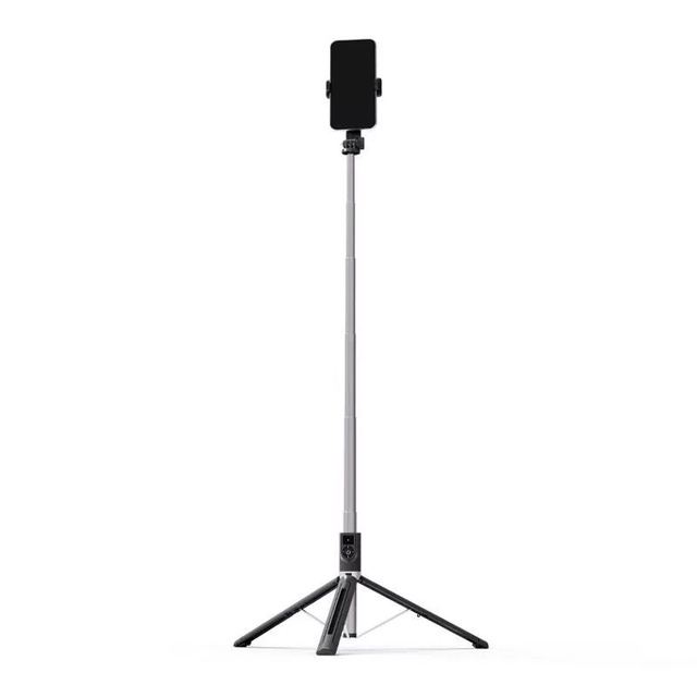 Bluetooth Selfie Stick with Anti-Shake Function Retractable Bluetooth Remote Control Floor-Standing Phone Tripod