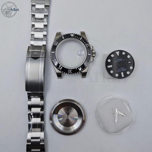 Stainless Steel Case Set for Rlx 116610/126610 40sub 41sub Compatible 3135/3235 Movement Sapphire Crystal 40mm 41mm