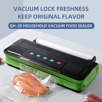 Machine de scellage sous vide pour aliments ménagers avec porte-sac à rouleau externe et coupe-sac intégré pour emballage de conservation