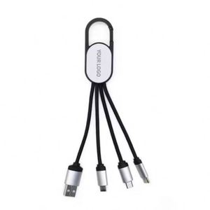 Custom Logo <b>Cables</b> 3 in 1 Mobile Usb <b>Charging</b> <b>Cable</b> Pocket - Product Image 1