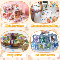 Minibebés Pequeños de Plástico Personalizados, Decoración de Recuerdo de Fiesta de 12 Colores para Baby Shower, Pascua, Acción de Gracias, Cubo de Hielo a Granel, Rey Pequeño