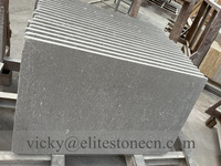 Dalles de sol extérieures décoratives en marbre gris Cendrillon, finition polie et roulée, pour pavage aléatoire
