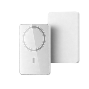 Batterie externe magnétique à charge rapide 15W, 5000mAh, en alliage d'aluminium + verre, <span class=keywords><strong>chargeur</strong></span> rechargeable pour téléphone portable, pour iPhone - Product Image 3