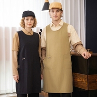 Uniforme d'été pour personnel de restaurant 2508-10, tenue de service à manches courtes, hôtel, café, restauration rapide, vêtements de travail professionnels pour équipe, 100% coton