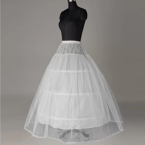 2025 High Quality a Line Tulle Elastic Waistband Wedding Bridal Petticoat Hoop <strong>Underskirt</strong> Crinolines Suitable for Below - Product Image 2