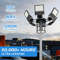 Lampu sorot Led fotosel, lampu sorot 400w 500w 135-170lm/w untuk olahraga stadion tenis tiang tinggi luar ruangan