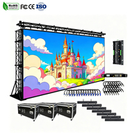 Pantalla LED para Exteriores P3.91 P2.97 P2.6 IP65 Resistente al Agua, Alquiler de Pantallas LED para Animación, Ideal para Centros Comerciales, Educación y Prensa