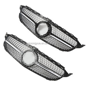 Grille avant <span class=keywords><strong>diamant</strong></span> argent noir ciel étoile Style <span class=keywords><strong>calandre</strong></span> pour <span class=keywords><strong>Mercedes</strong></span> Benz <span class=keywords><strong>classe</strong></span> <span class=keywords><strong>C</strong></span> <span class=keywords><strong>W205</strong></span> Version inférieure 2019 2020 2021 2022 2023 - Product Image 1