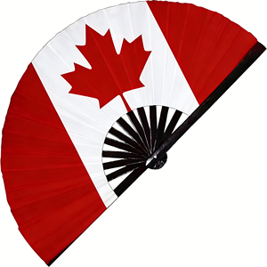 พัดไม้ไผ่ขนาดใหญ่แบบกำหนดเองสำหรับงานปาร์ตี้และเกมส์ ขายส่งของขวัญส่งเสริมการขาย พัดพับแบบมีเสียงดังพร้อมโลโก้ - Product Image 2