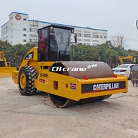 Rouleau vibrant CAT CS683e utilisé Compacteur à tambour lisse de 10 à 12 tonnes Certifié CE EPA Composants du noyau du rouleau statique Pompe à roulement