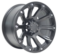 Jantes Beadlock Concaves Noir Mat Taille 17x9 Llantas 17 6x1397 Adaptées aux Jantes Sport 4x4 Roues Tout-Terrain Pneus