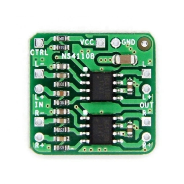 Differential 2x18W Digital Class D/Class AB Audio Power Amplifier Board NS4110B Voltage 6-14V