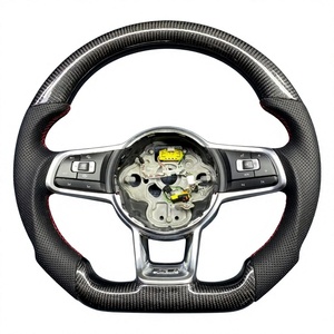 Volante de Fibra de Carbono para Volkswagen V/W, Accesorios de Modificación Interior para Beetle, Amarok, T Roc, T Cross, <span class=keywords><strong>Arteon</strong></span> - Product Image 2