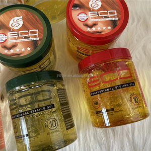 Gel coiffant écologique à prix d'usine, gel coiffant brillant, contrôle des bords, tenue forte, cheveux naturels, huile d'olive, huile de ricin noire - Product Image 6