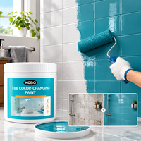 Revêtement de rénovation prêt à l'emploi pour carrelage, bois, meubles, béton – Peinture de recoloration pour salle de bain, cuisine, balcon – Rénovation