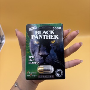 Cápsula Black Panther 500k, la Mejor y Más Efectiva, Cápsula Vegetal Bien Equilibrada, Una Unidad, Nutrición Herbal para Hombres Adultos - Product Image 3