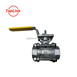 Válvula de bola de acero inoxidable con Control Manual de alta calidad, válvulas roscadas hembra de 3 piezas para uso alimentario/médico/químico - Product Image 2