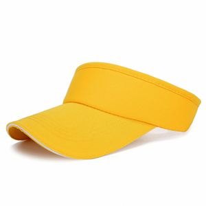 Custom Print Logo Embroidered Sandwich Sport <b>Sun</b> Visor <b>Hats</b> Cotton Extra Long Brim Empty Top Baseball Cap for Women <b>Men</b> - Product Image 2