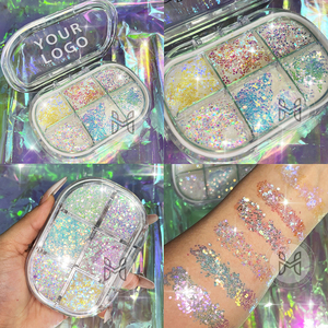 Kids Cosmetic Sets Cute Small Lip Packing Lip Balm <b>Palette</b> Glitter Gel Eyeshadow <b>Palette</b> Glitter pink <b>Palette</b> - Product Image 1