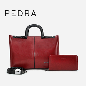 PEDRA Offerta Speciale 2026 Nuovo Design Borsa a Spalla e Portafoglio da Donna in Pelle, Set 2 Pezzi - Product Image 2