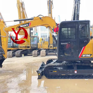 Excavadora Hidráulica Usada Komatsu SY75C de 7 Toneladas con Motor EPA, Excavadora de Orugas con Caja de Cambios, Bomba y Rodamientos, 2023, en Venta, Envío Gratis - Product Image 1