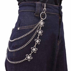 Chaîne de corps en métal, alliage de zinc, motif floral ajouré, multicouche, réglable, bijoux de mode pour femme, style hip-hop - Product Image 5