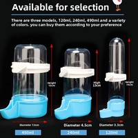 Abreuvoir automatique pour oiseaux, en plastique, grande capacité, résistant aux chutes, accessoires pour cage à oiseaux
