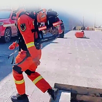 Exosquelette robotique d'amélioration sportive alimenté par l'IA pour la lutte contre les incendies, le sauvetage, la réduction de la charge, l'entraînement musculaire, en alliage d'aluminium et de carbone