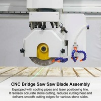 Scie à pont CNC industrielle 3200x2000mm pour marbre avec lame de 350mm pour la découpe de comptoirs de cuisine et de vasques