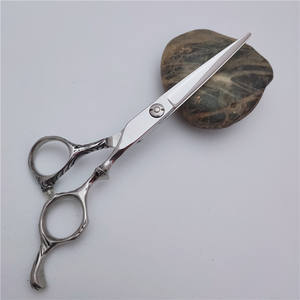 Ciseaux de coiffure professionnels 9Cr, 17 pouces, à manche long, ciseaux à effiler pour stylistes, lame plate, pointe acérée, sur mesure - Product Image 1