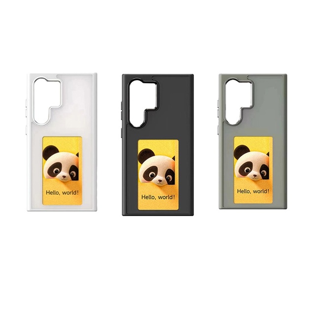 4 Color E-ink Phone case Wholesale 3.7 Inch E Ink Nfc Phone Cases for S24 ultra