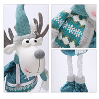 Décoration de Cheminée de Noël : Ensemble en Peluche, Arbre Givré, Neige Artificielle, Hiver Nordique, Ambiance Chaleureuse, Présentoir pour Étagère, Décoration Intérieure