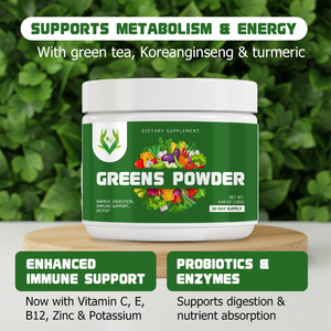 OEM Greens Powoer Énergie, Digestion, Soutien Immunitaire, Détox, Favorise l'Énergie Naturelle, Aide à la Clarté Mentale - Product Image 4