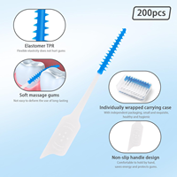 Brosse interdentaire souple en caoutchouc Brosse dentaire personnalisée Te Pe Water Wash Brosse interdentaire dentaire