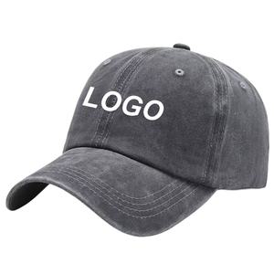 Casquettes de papa vintage sportives en coton uni, style déstructuré avec motif lettres et sangle réglable – Unisexe, directement de l'usine - Product Image 5